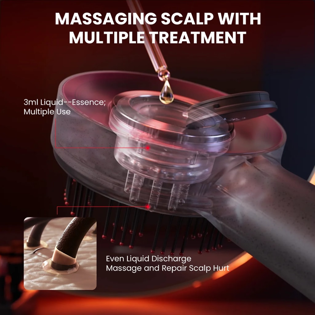 Breo Scalp3 Scalp Massaging Brush Hair Massager Comb with IPX7 Waterproof